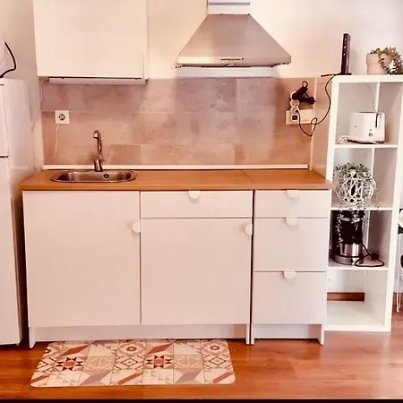 Apartment With Bathroom, Refrigerator And Microwave