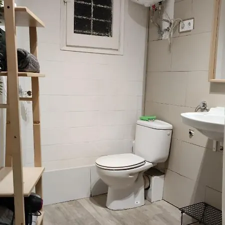 With Bathroom, Refrigerator And Microwave